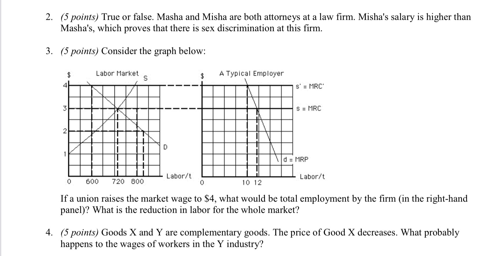 attorneys at a law firm. Misha's salary is higher than Masha's, which