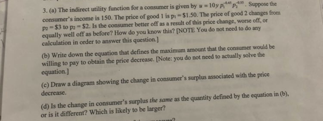 I have attached the question below please find the attachment. 3. (a)