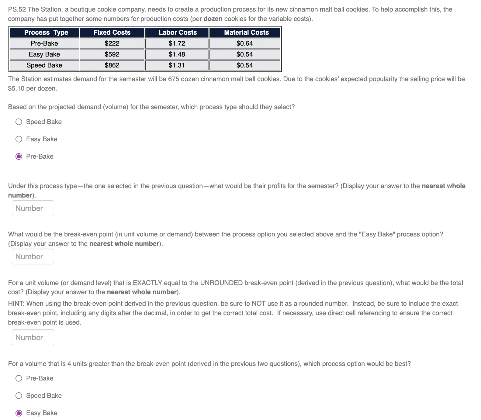 PS.52 The Station, a boutique cookie company, needs to create a