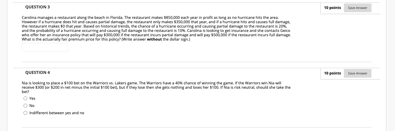 yes and no QUESTION 6 10 points Save Answer Lonzo is a