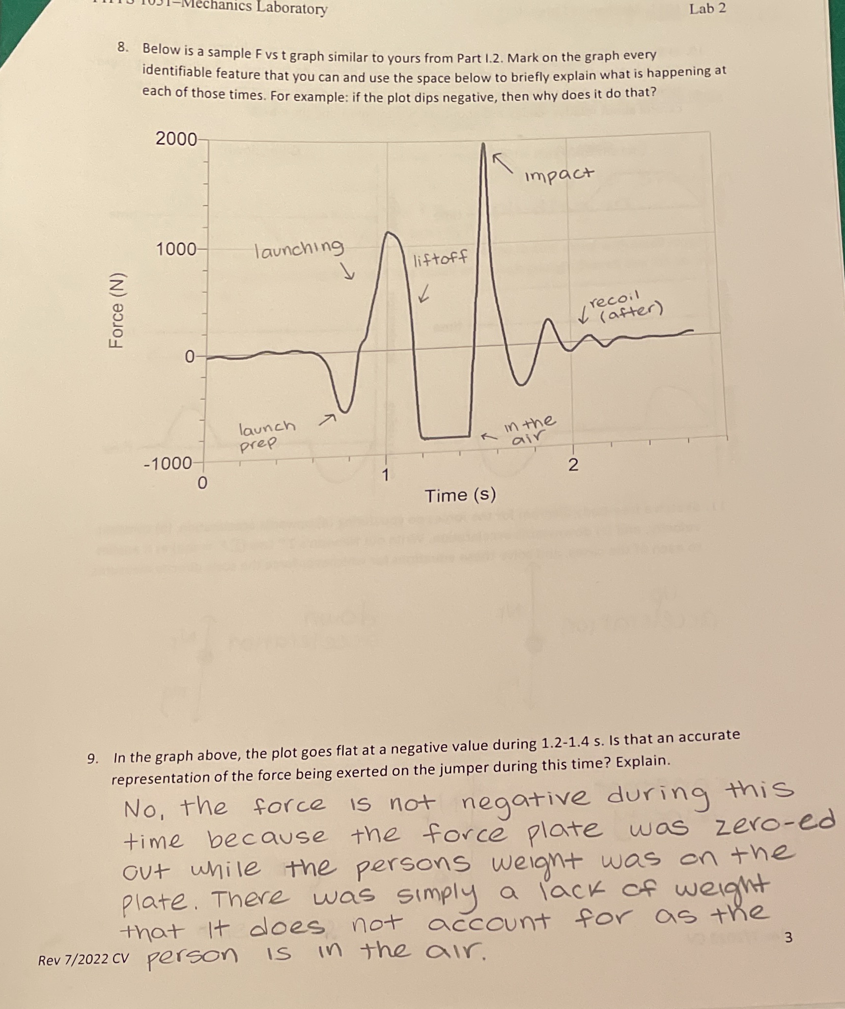 check and complete the questions. the lab was one lab partner standing