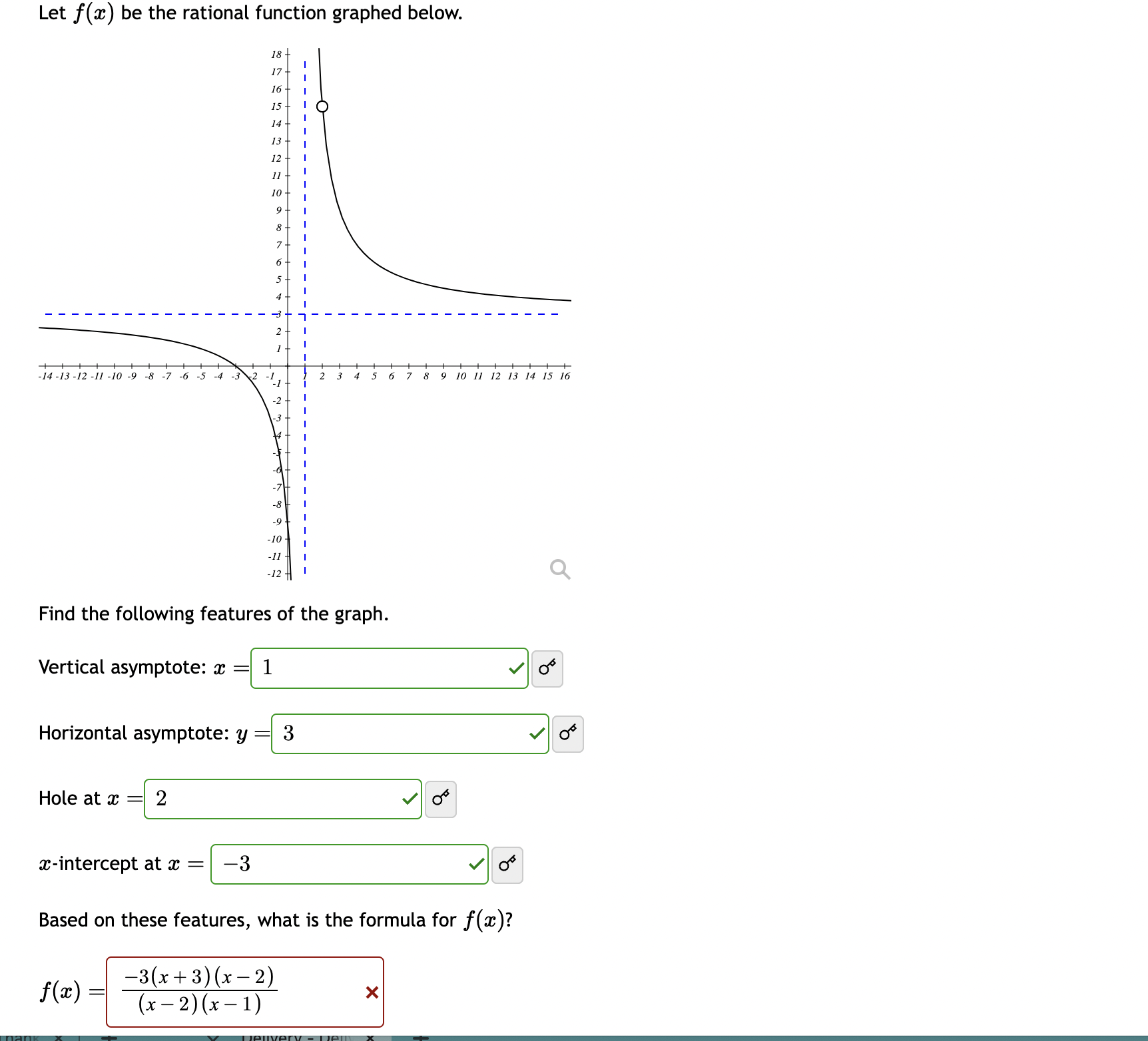 any item, enter them as a list. vertical asymptote(s): [: x-intercept(s): :]