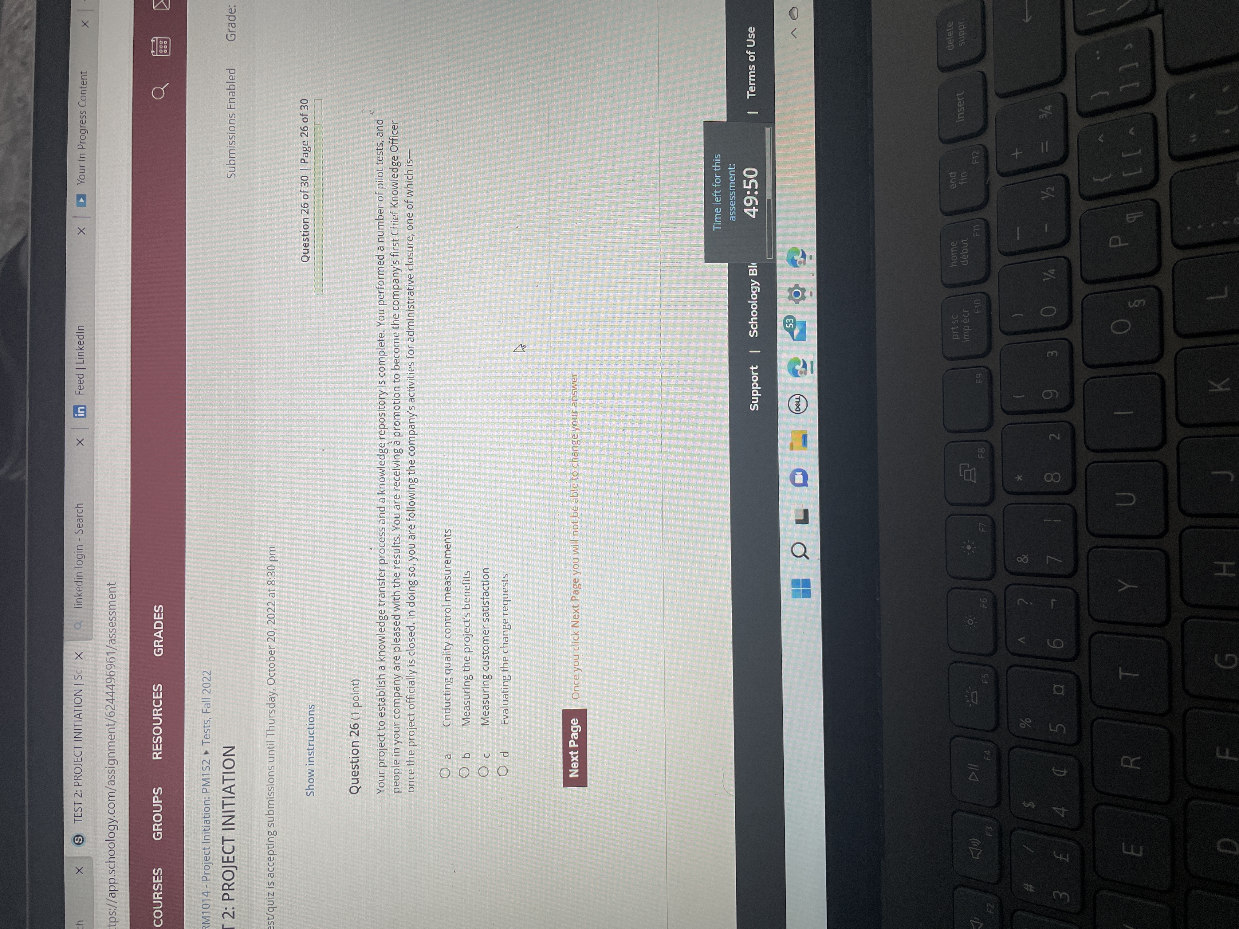 login - Search x in Feed | LinkedIn x Your In Progress