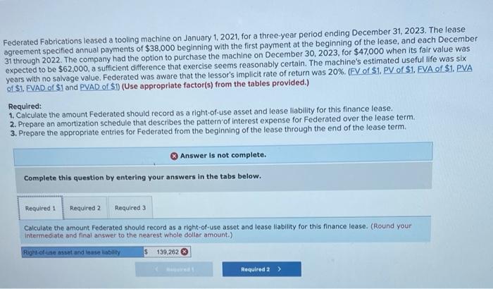 a three-year period ending December 31, 2023. The lease agreement specified annual