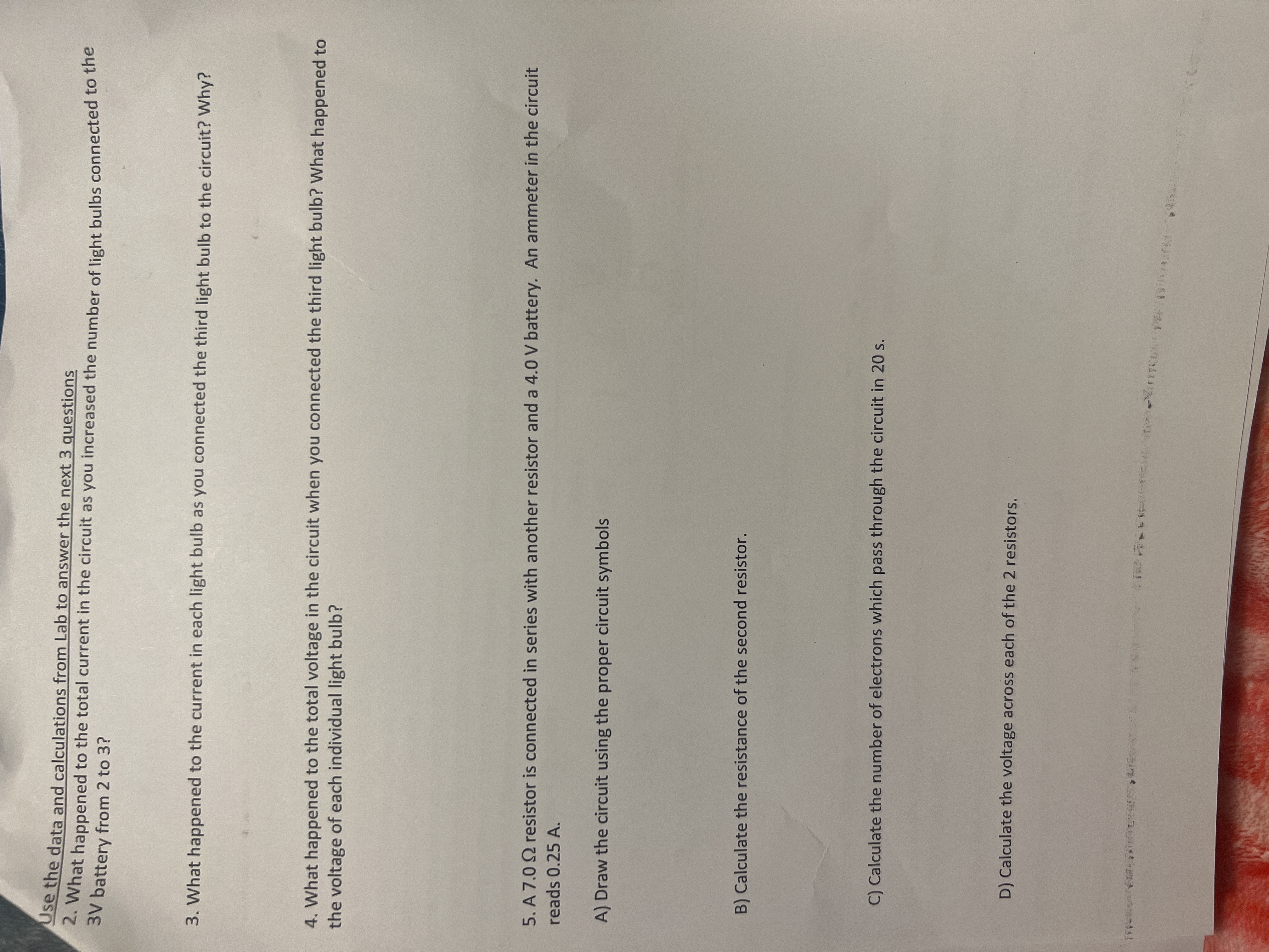 Can someone help me? Use the data and calculations from Lab to