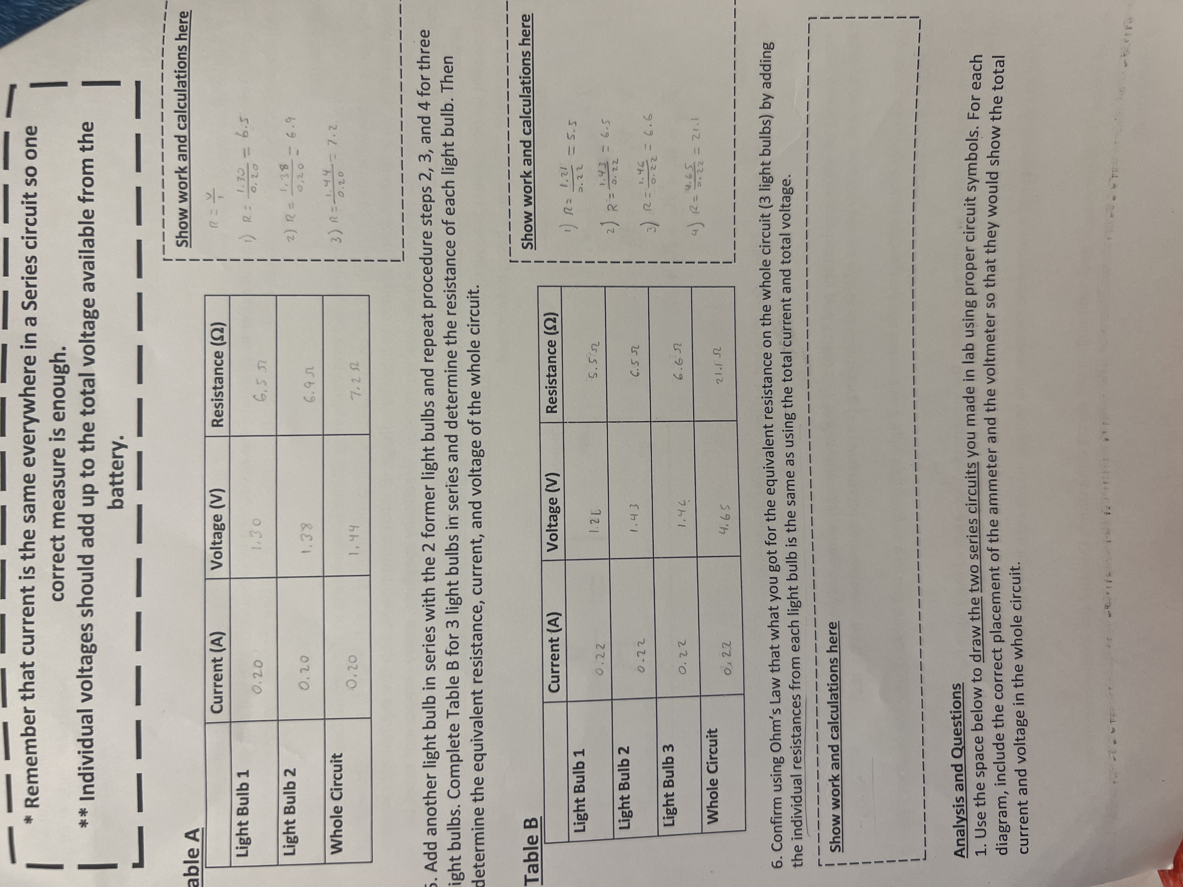 answer the next 3 questions 2. What happened to the total current