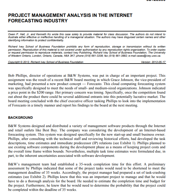 ineffective handling of a managerial situation. The authors may have disguised certain