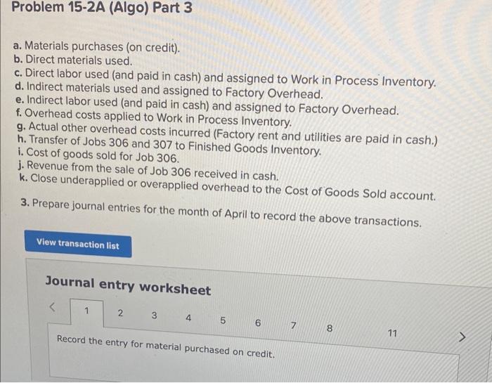 cost of goods manufactured LO P1, P2, P3, P4 [The following information