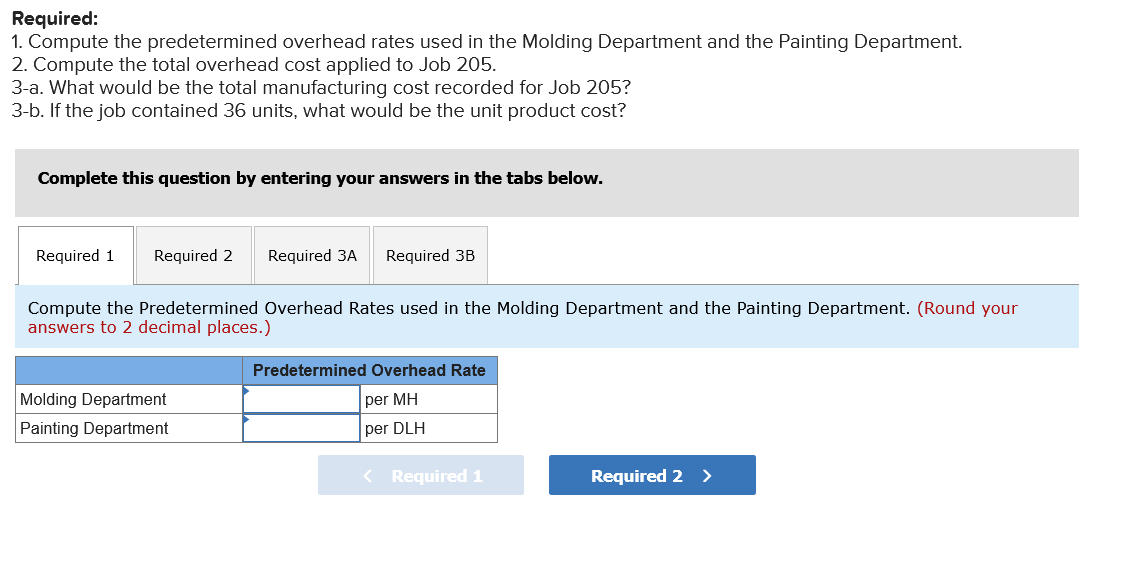 machine-hours, and the rate in the Painting Department is based on direct