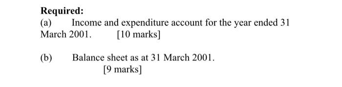 between (i) A receipts and payments account and Income and expenditure account.
