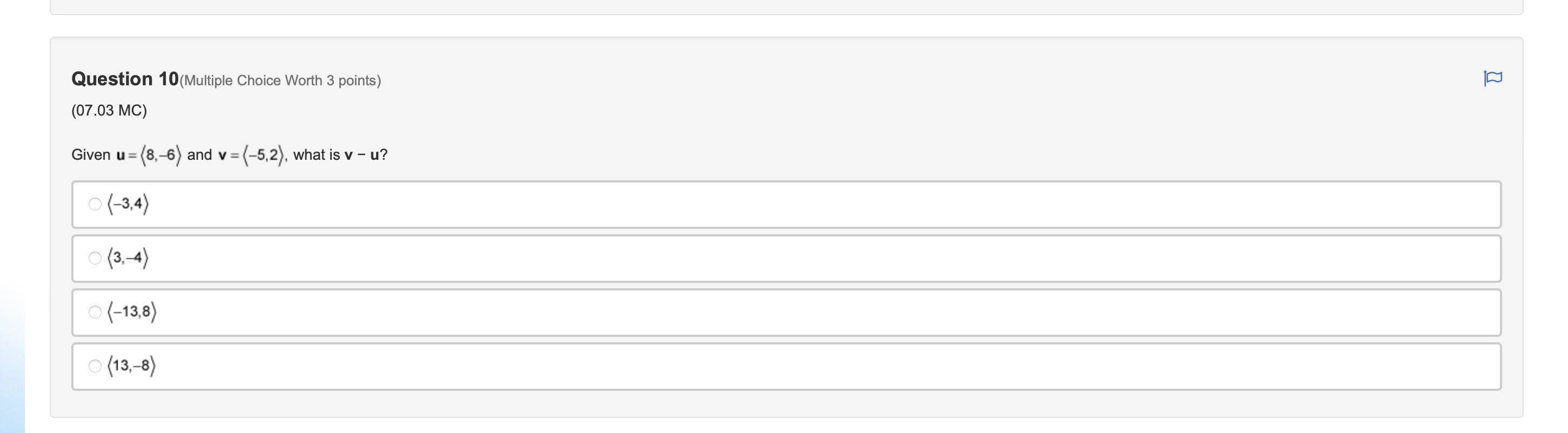 =-V89 Ou= (5,8); u|=-V89 Ou= (5, -8); u = V89 Ou= (5,8);