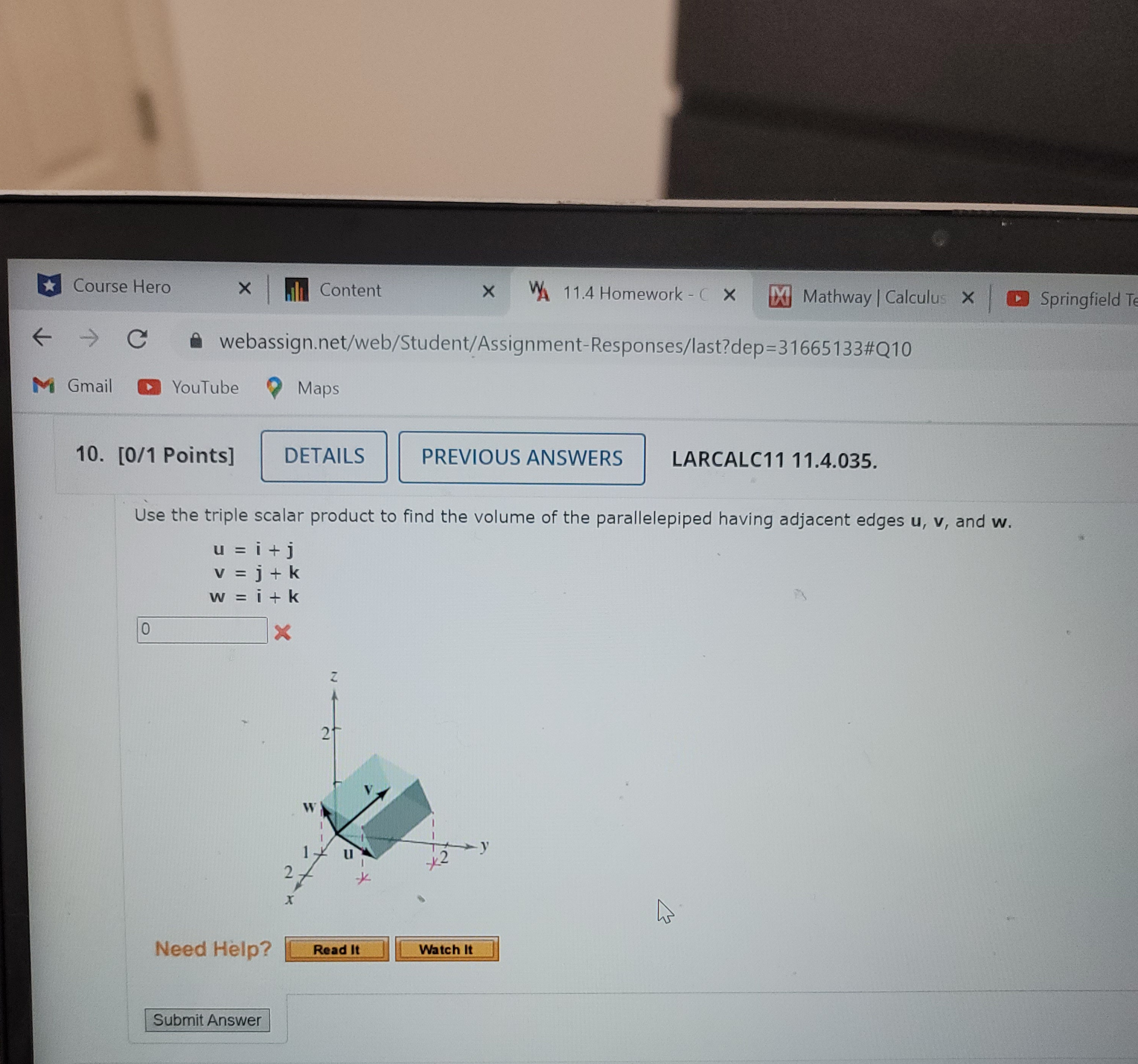 LARCALC11 11.4. Find a unit vector that is orthogonal to both u