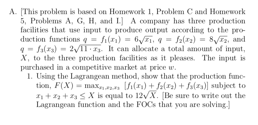 I need help with part 1. A. [This problem is based on