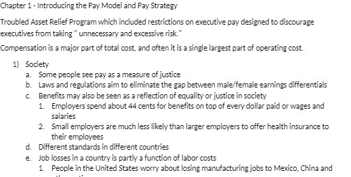  Chapter 1 - Introducing the Pay Model and Pay Strategy Troubled