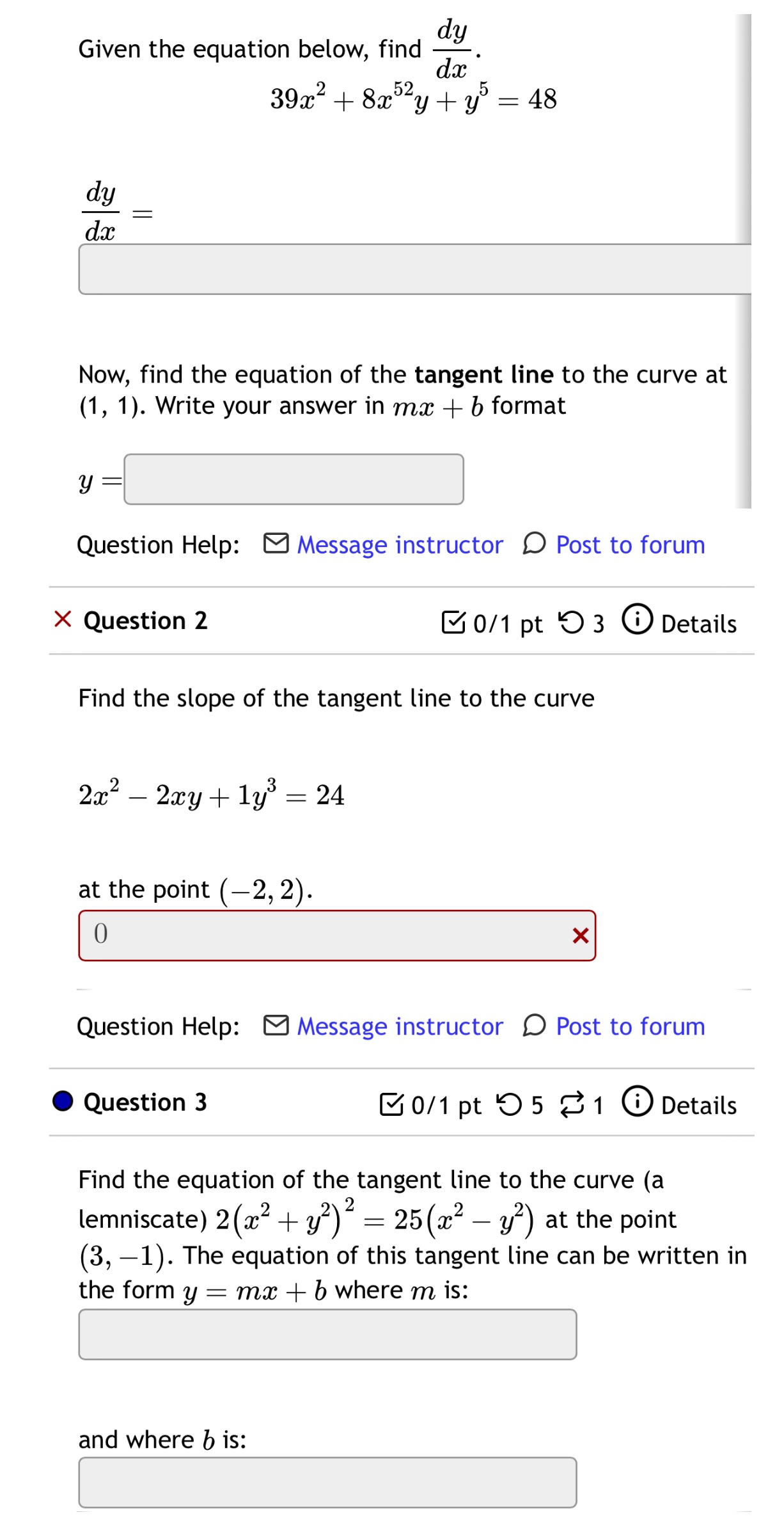 d Given the equation below, find _y' T 3922 + 8z%y