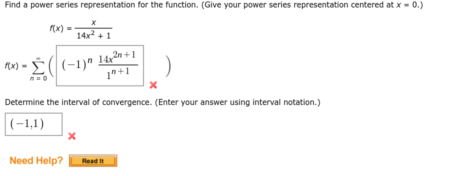series representation centered at X = D.) 4 14;:2 + 1 FIX}