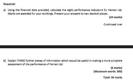 used by the Balanced Scorecard to help monitor performance; the following eight