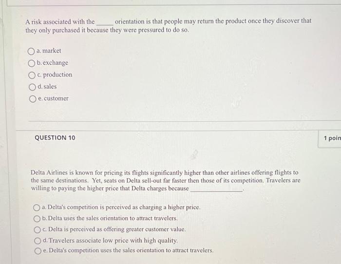 A risk associated with the orientation is that people may return