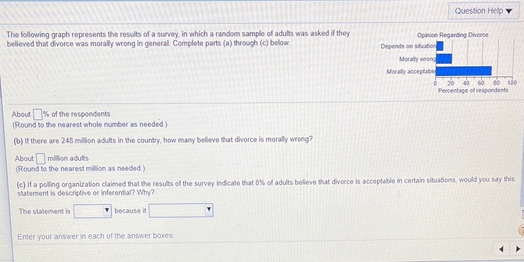 Graph represent #6 Question Help The following graph represents the results of