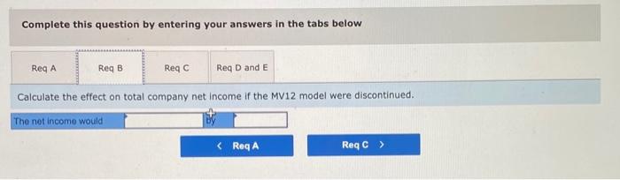summarizes data about each model: Required: a. On what basis does the