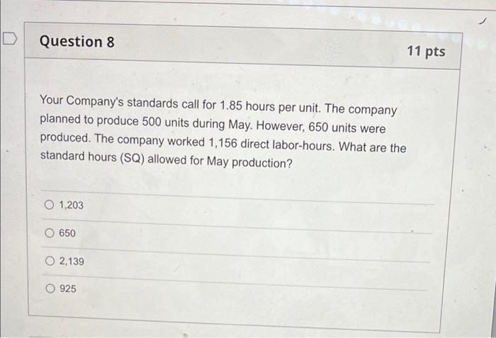The following data pertain to operations concerning the product for the last