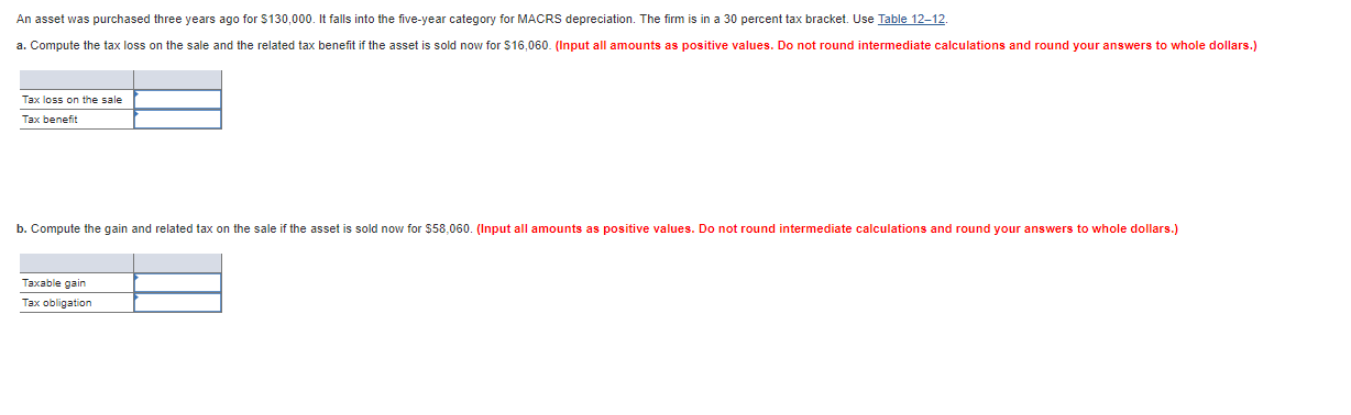 An asset was purchased three years ago for S130,OOCL It falls into