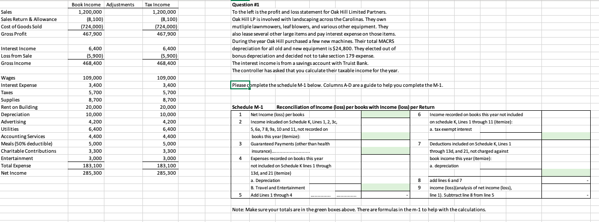 There are formulas in the m ? 1 to help with the