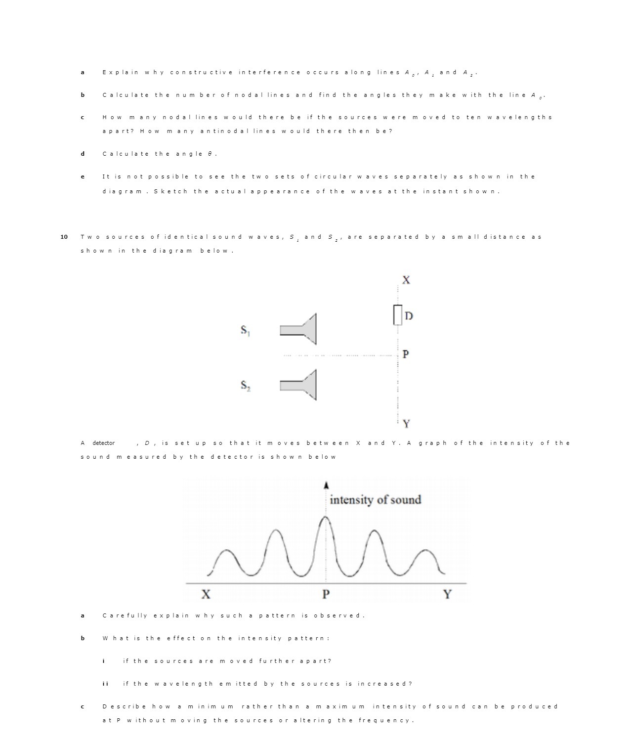 A , . Calculate the num ber of nodal lines and find