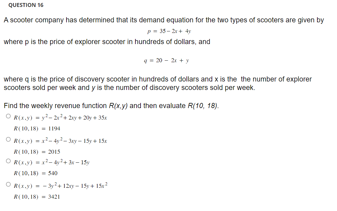 2y3 find the second order partial derivative f (x,y) O 12x +