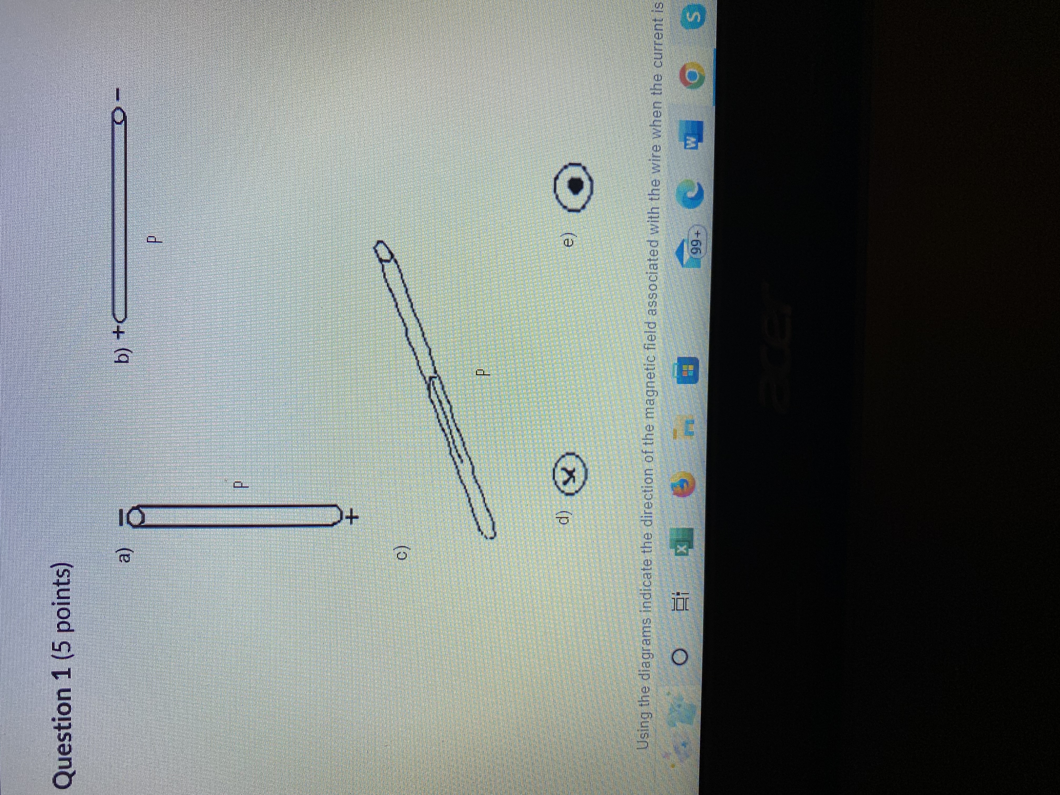 Physics 30 Question 1 (5 points) b )+ d) ( 2x e)