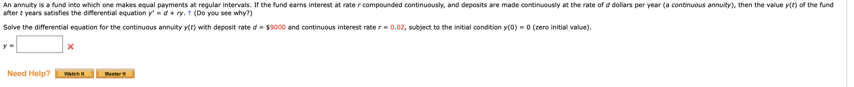 at regular intervals. If the fund earns interest at rate r compounded