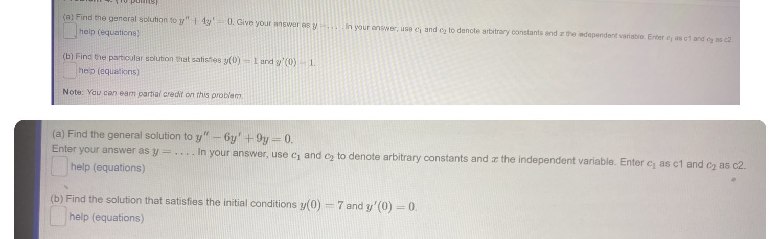 Please need an answer asap (a) Find the general solution to y"