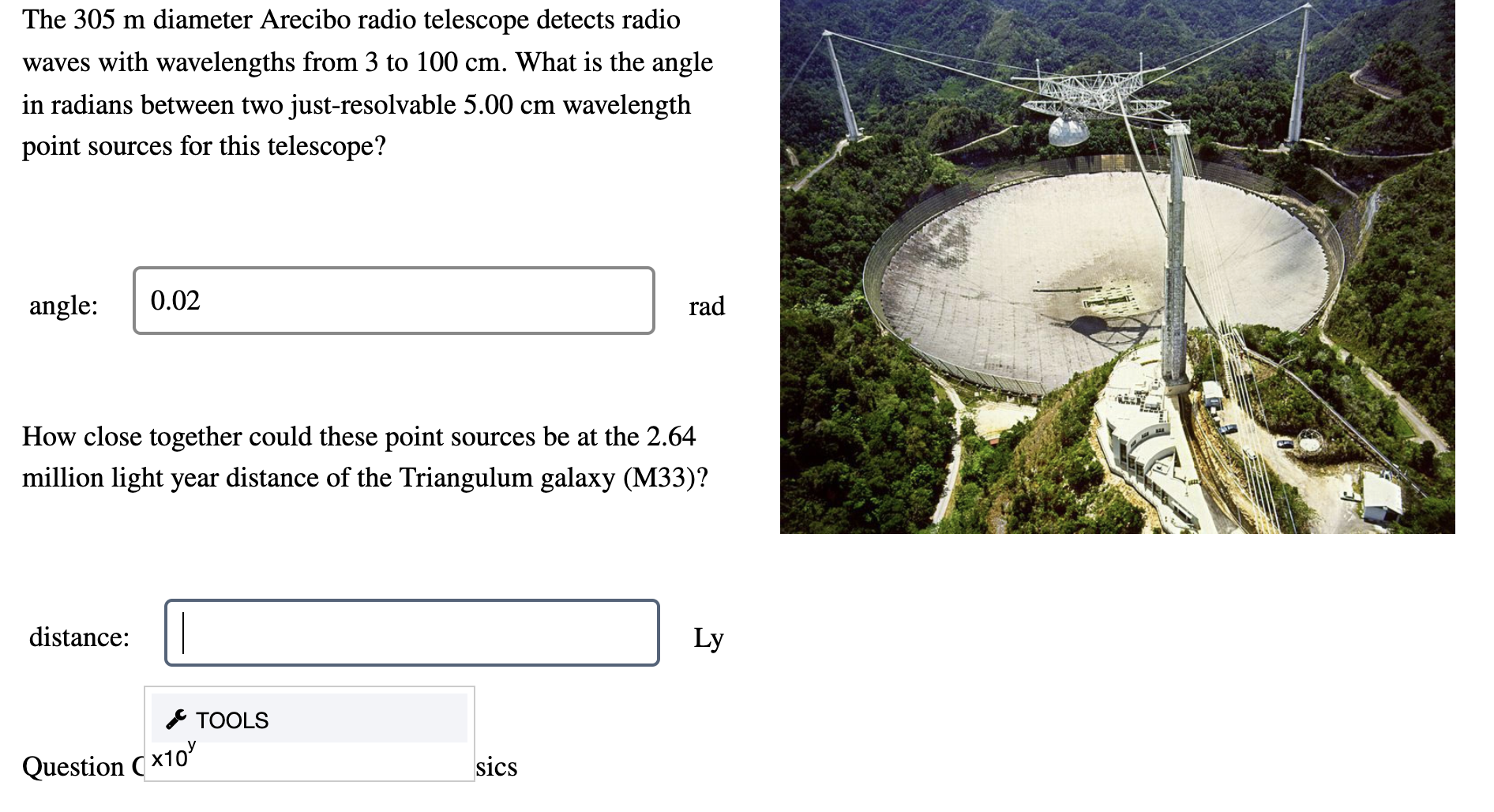  Please help? =( Using a refracting telescope, you observe the planet