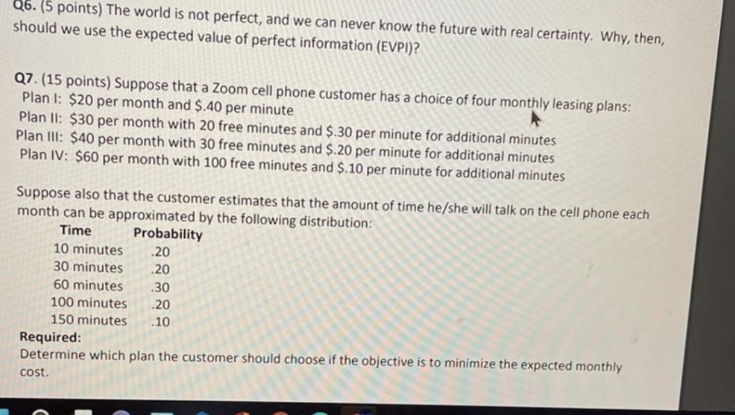 Question 7I need the formula used and steps for solving Thanks Q6.