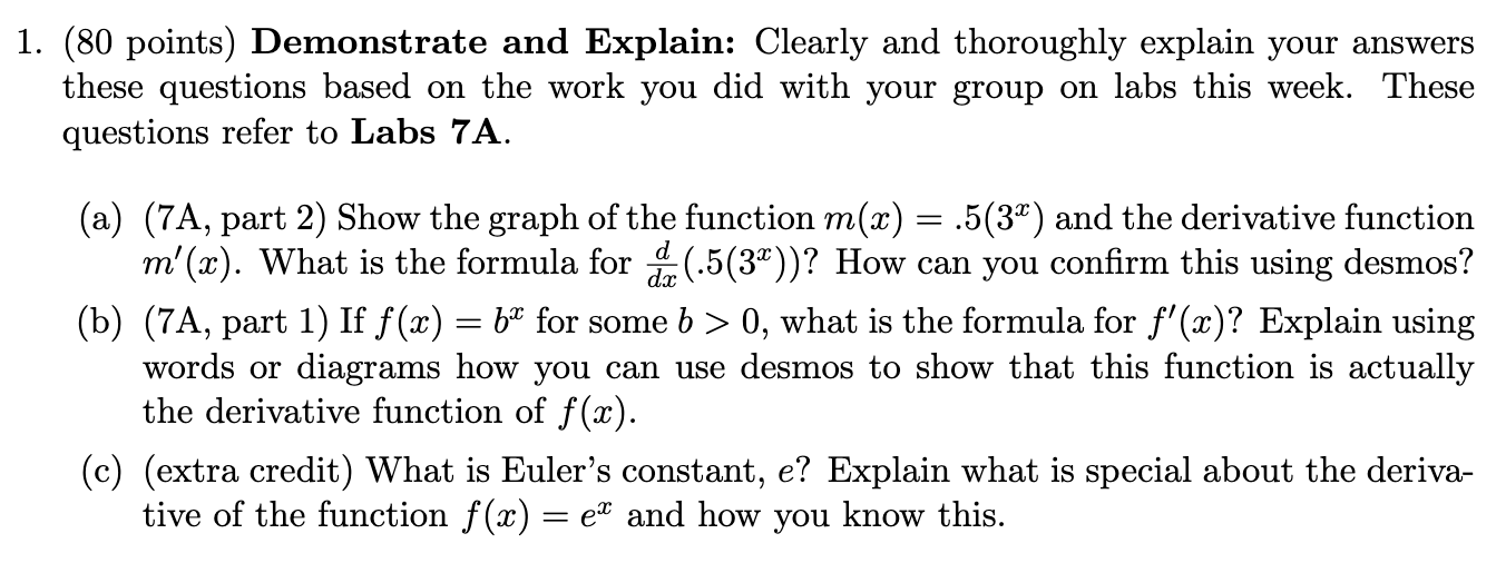 these questions based on the work you did with your group on