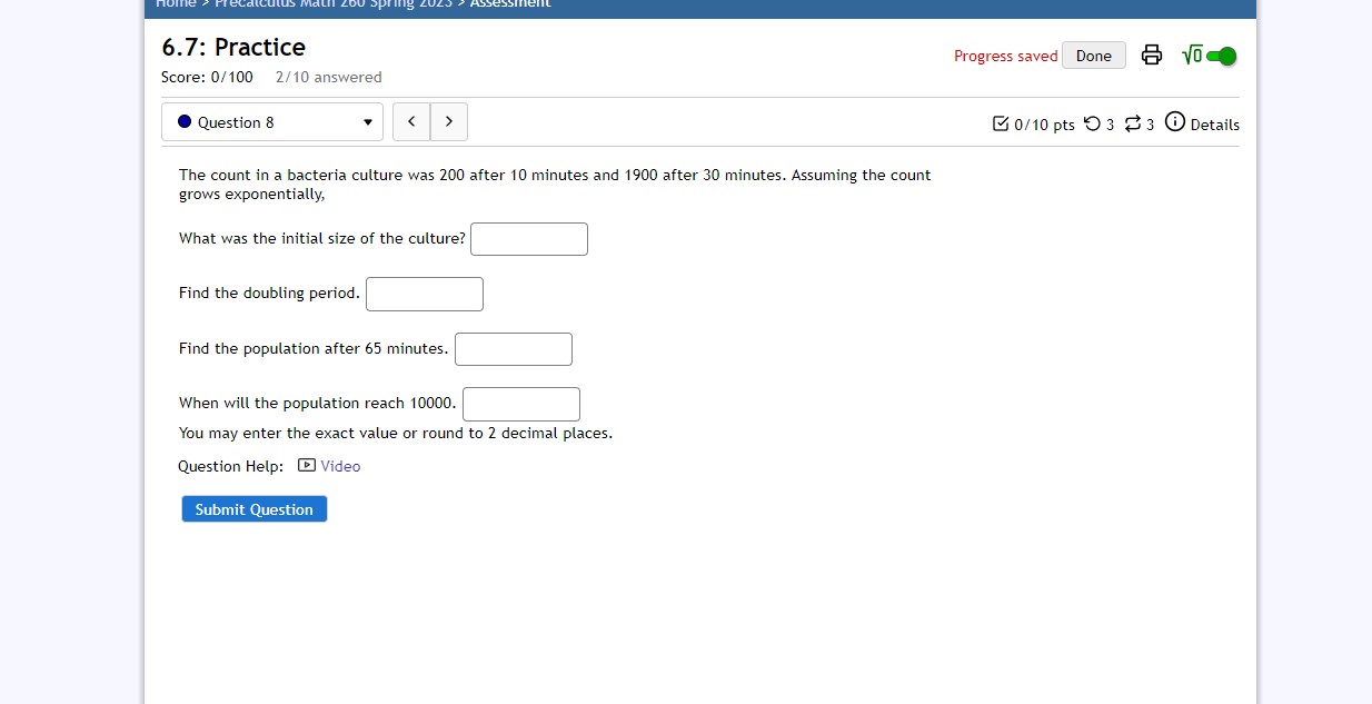 3/10 answered . Question 5 0/10 pts 93 3 0 Details A