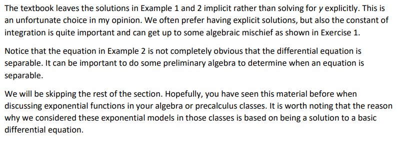 this assignment and complete the three exercises below by reading the appropriate