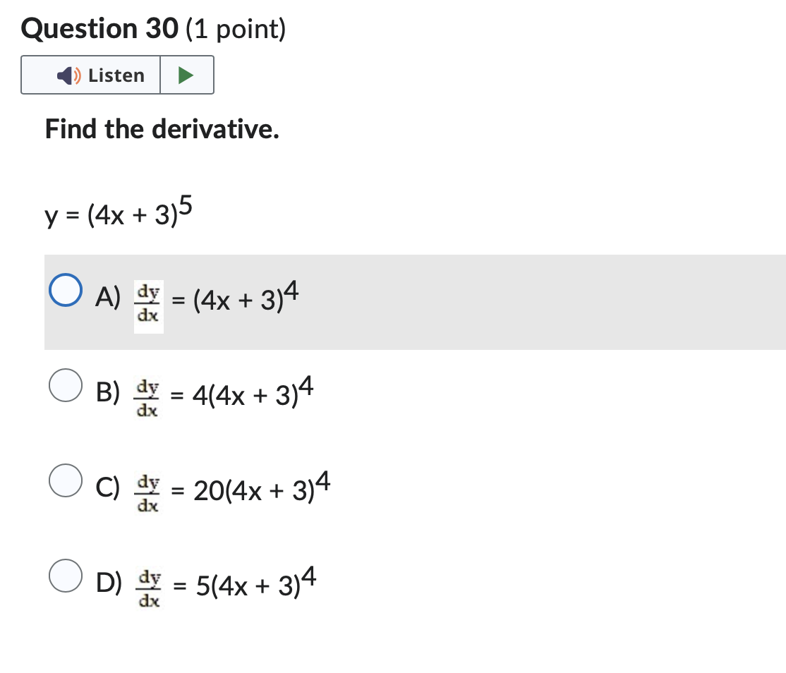 Increasing; y = x4 - 18x2 + 81 A) (-00, 0 )