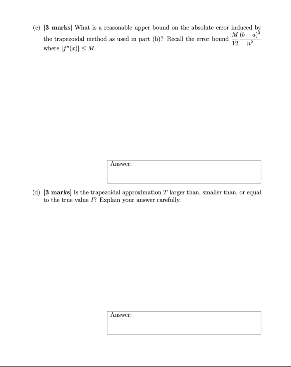 = 1. Write T as a sum, in simplified form.(c) [3 marks]
