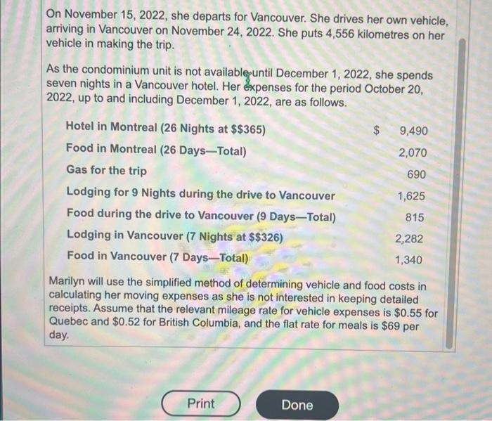 attractive and has asked to be transfecred to her employer's Vancouver office.