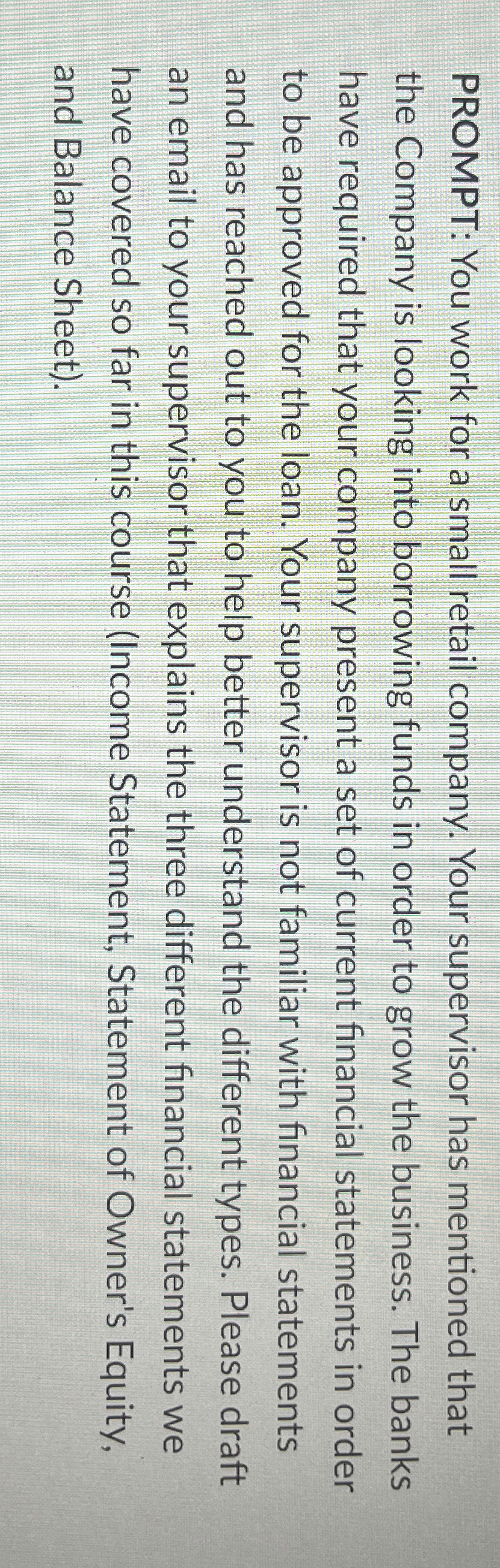 2. DONT USE AI !! PROMPT: You work for a small