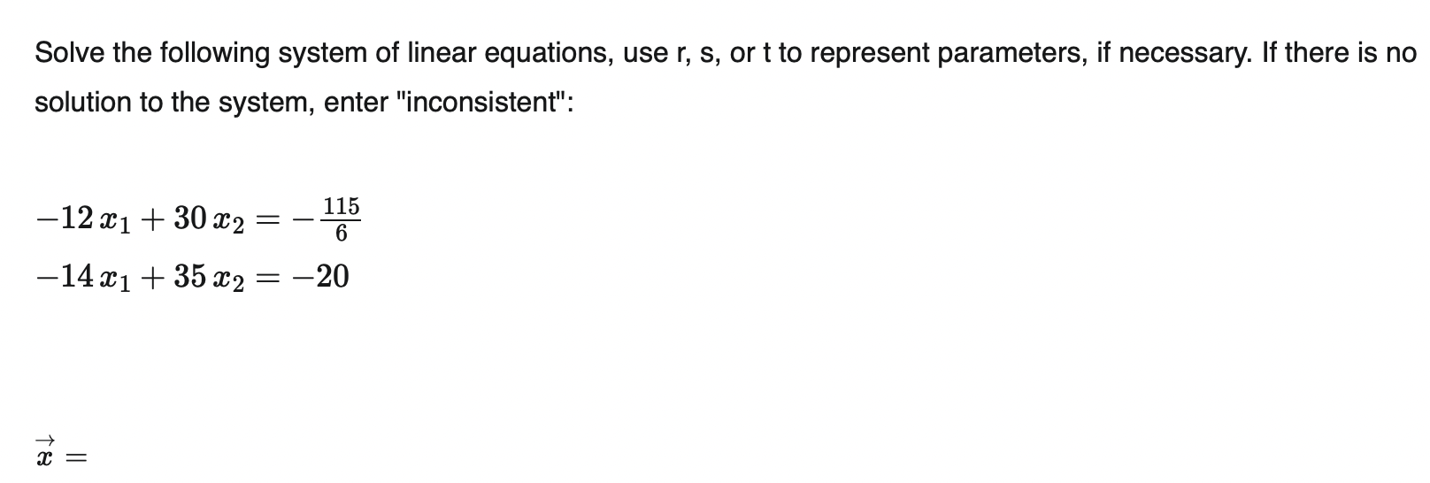  Solve for the following vector problems:a) Using the scalar parameter :5,