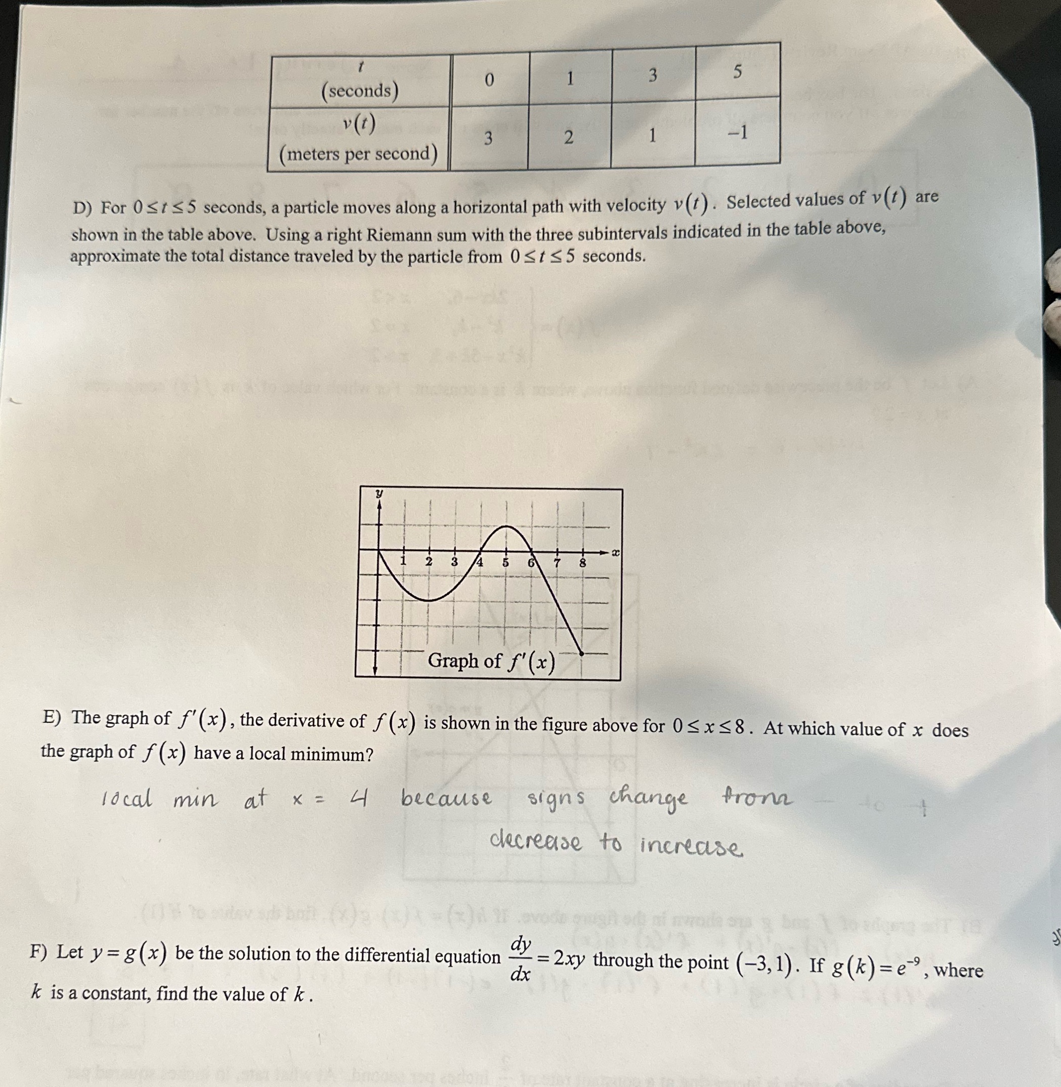 Please help with all and check E too if I right, thank