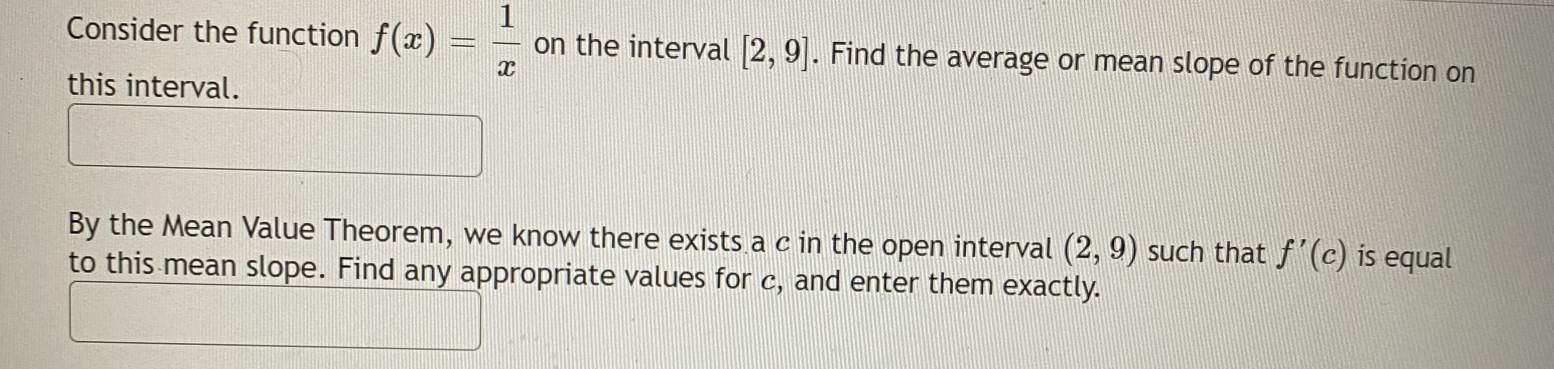 absolute minimum of f@) (00 type giyen interval) is