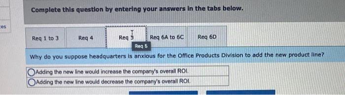 are given below: The compary had an overall return on investment (ROI)