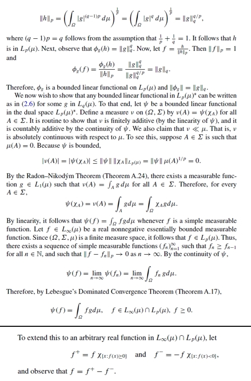space. If p and q are conjugate exponents, where p e [1,