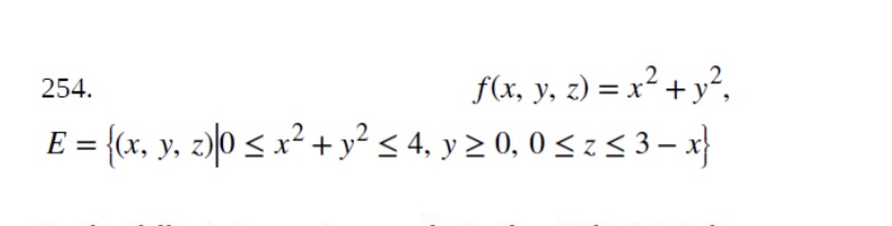 2 254. f(x, y, z) = x
