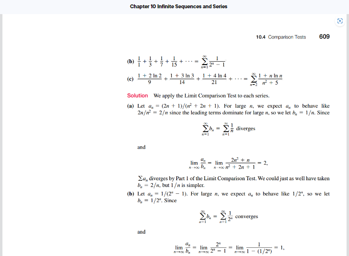 details of this example. (0/2) #3: (0/2). Section 10.4 Reading Assignment: Comparison