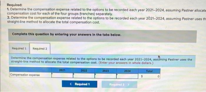 next four years beginning at December 31, 2021 (graded vesting). Pastner elects