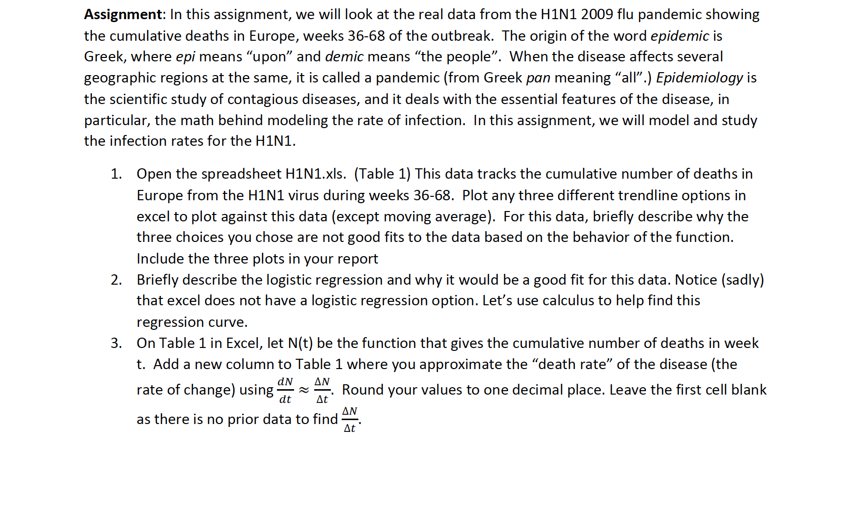 Assignment: In this assignment, we will look at the real data
